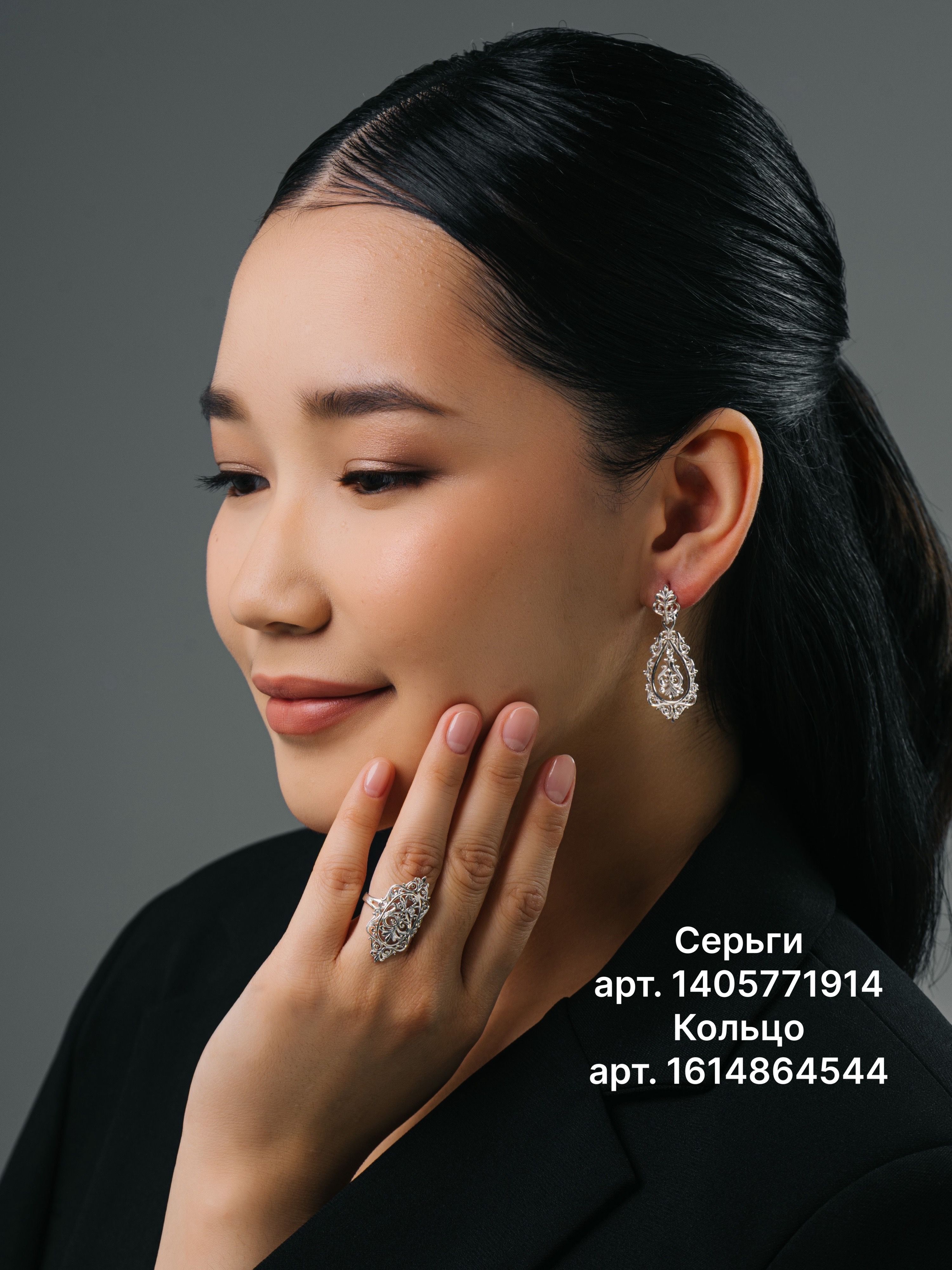 СЕРЕБРО ЯКУТИИ Кольцо серебряное Якутское украшение