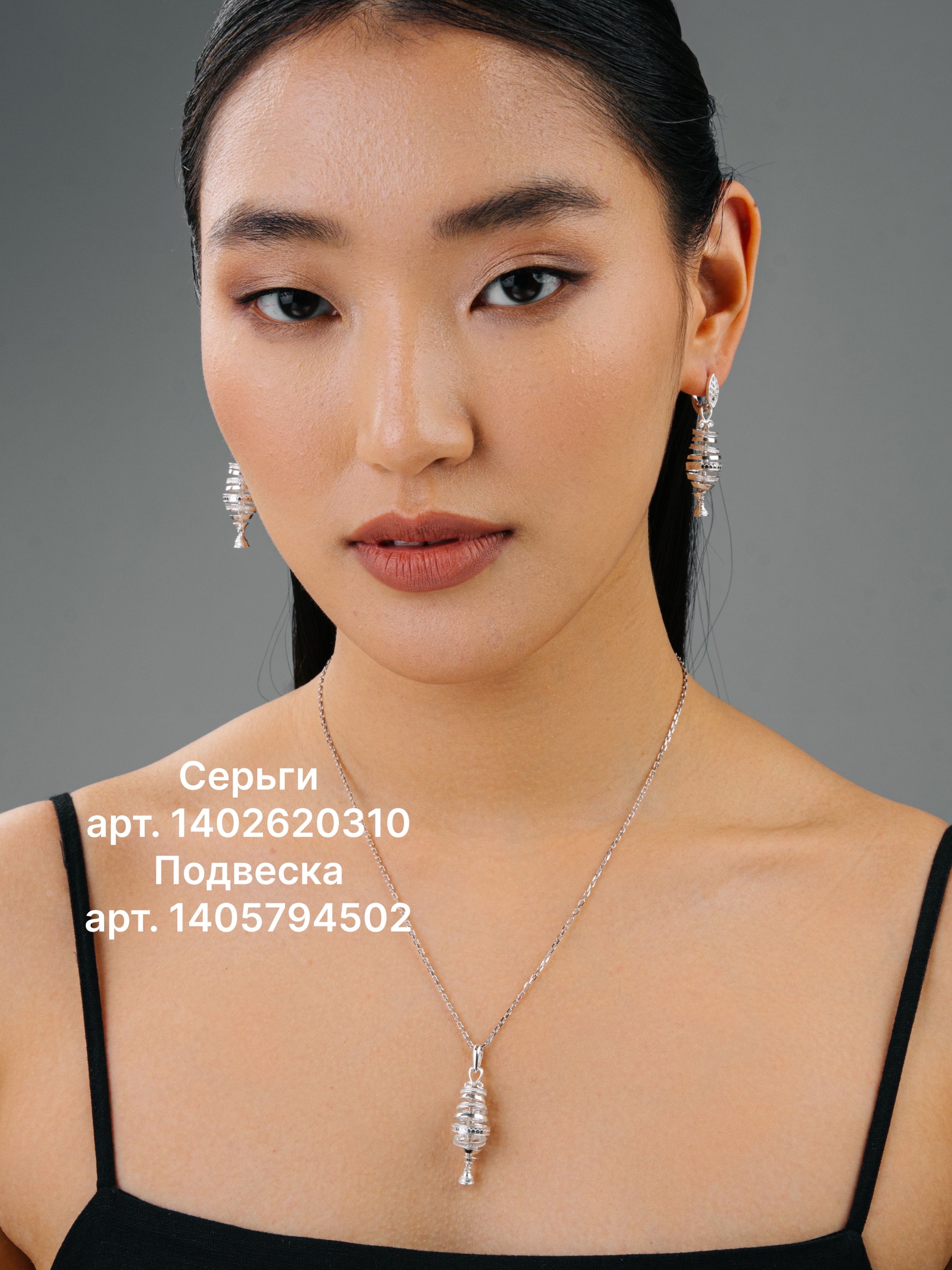 Серьги серебряные Танцующие Чорооны Этника